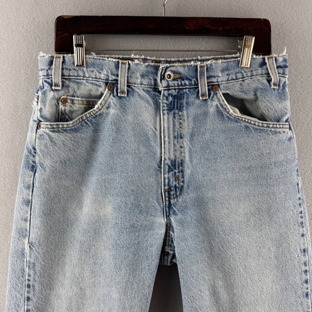 Vintage Levis Jeans Mens 34x34 (Fits 31x33) 505 Straight 90s 1995 - Picture 2 of 16